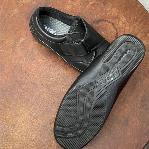 Orthofeet Orthopedic Leather Walking Shoes Black Women’s 10.5 M Comfort Diabetic - Picture 4 of 7